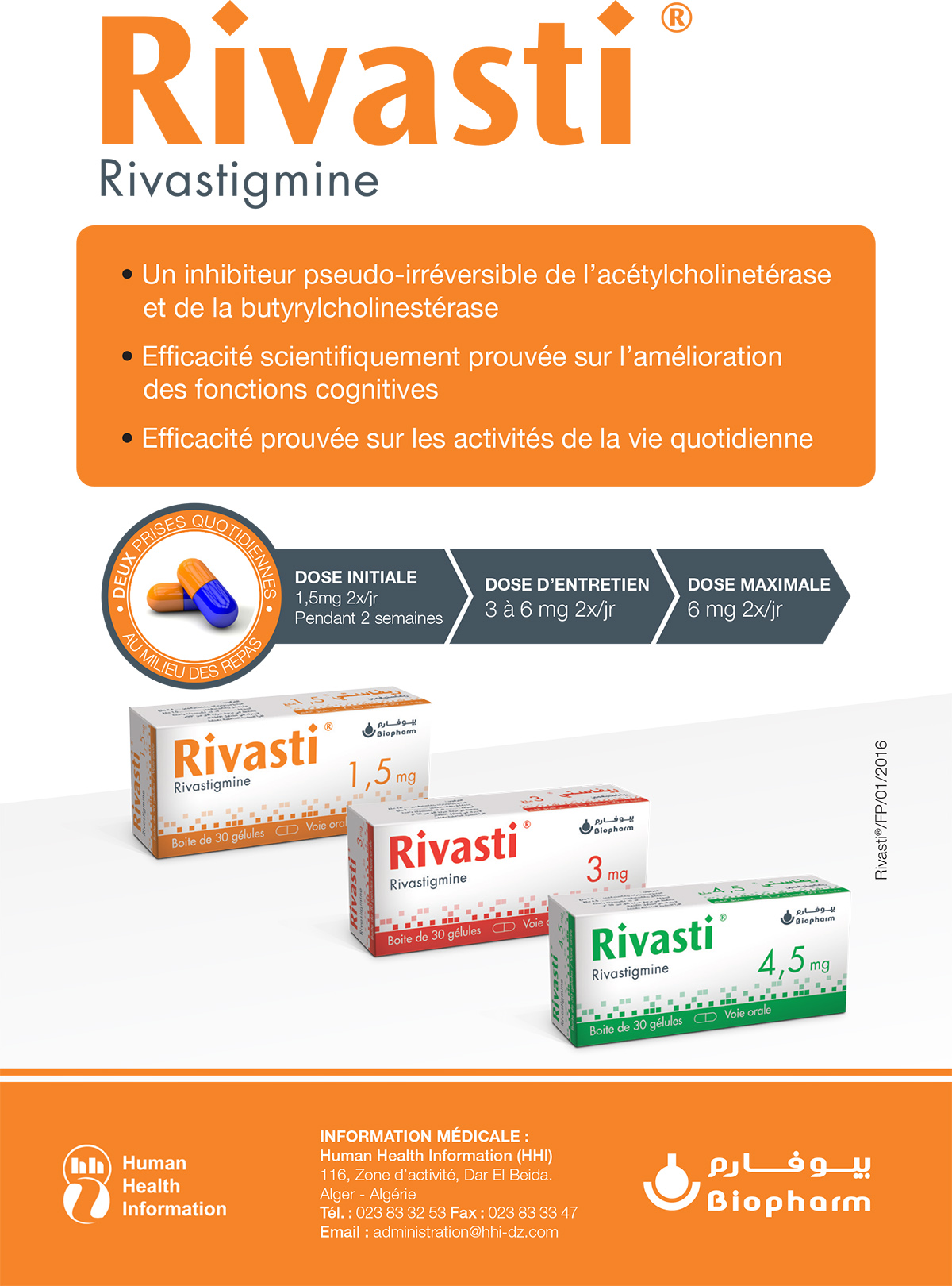 Rivasti ® – Rivastigmine