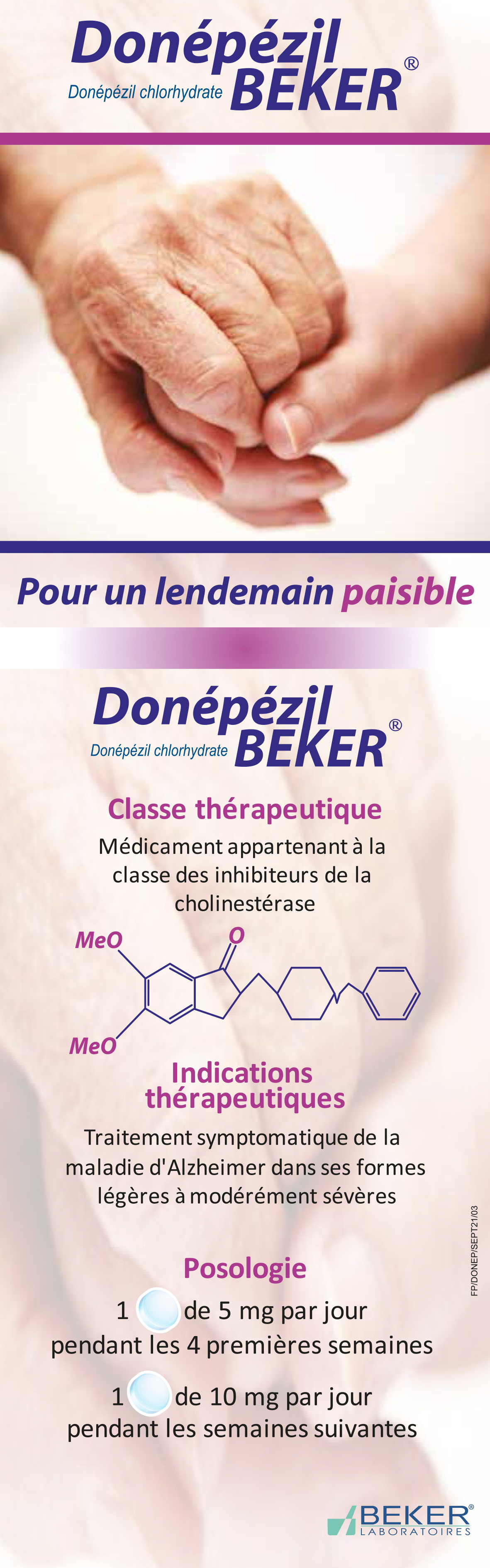 Donépézil BEKER (Donépézil chlorhydrate)