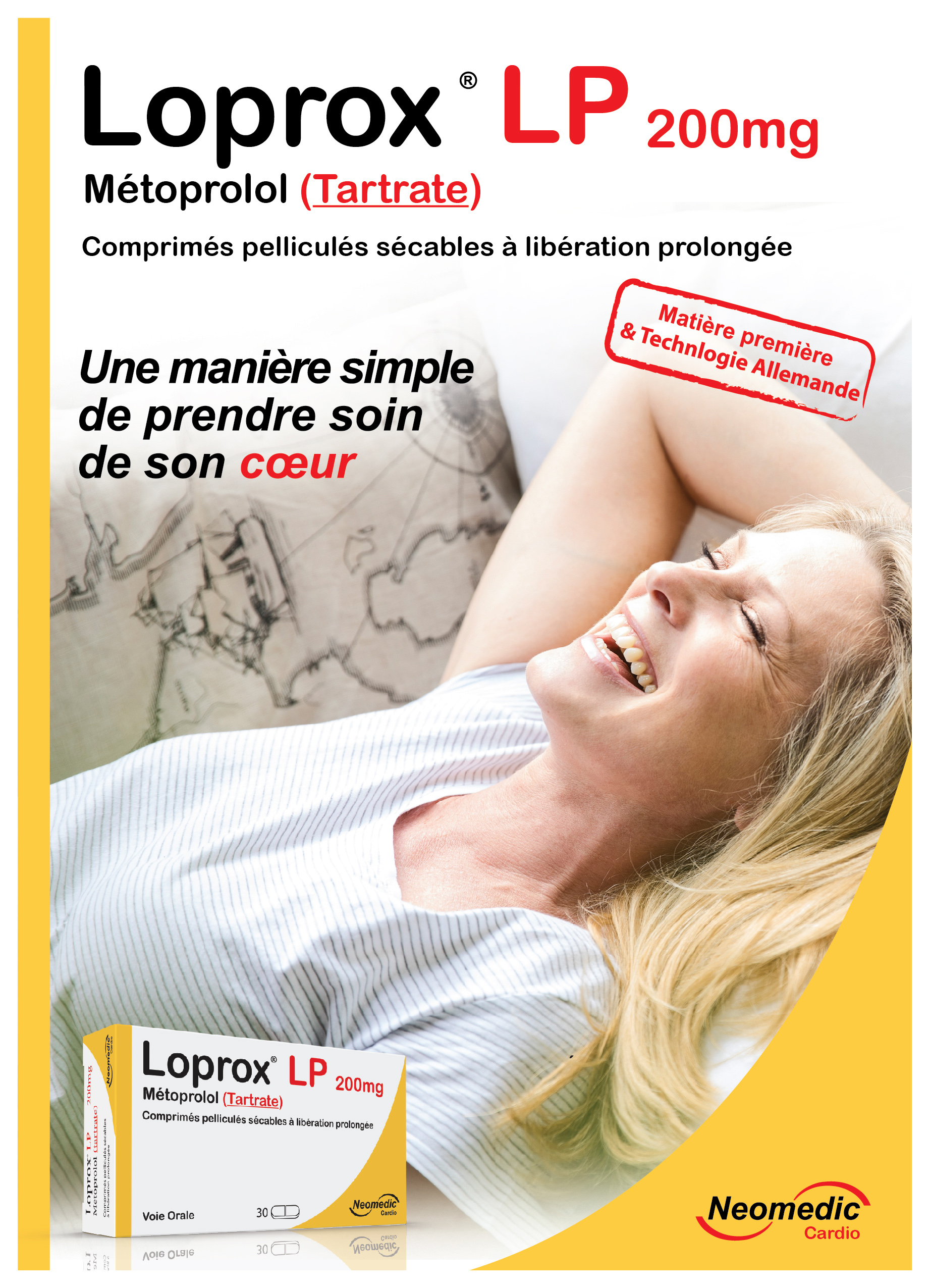 Loprox LP 200mg : Métoprolol (Tartrate)