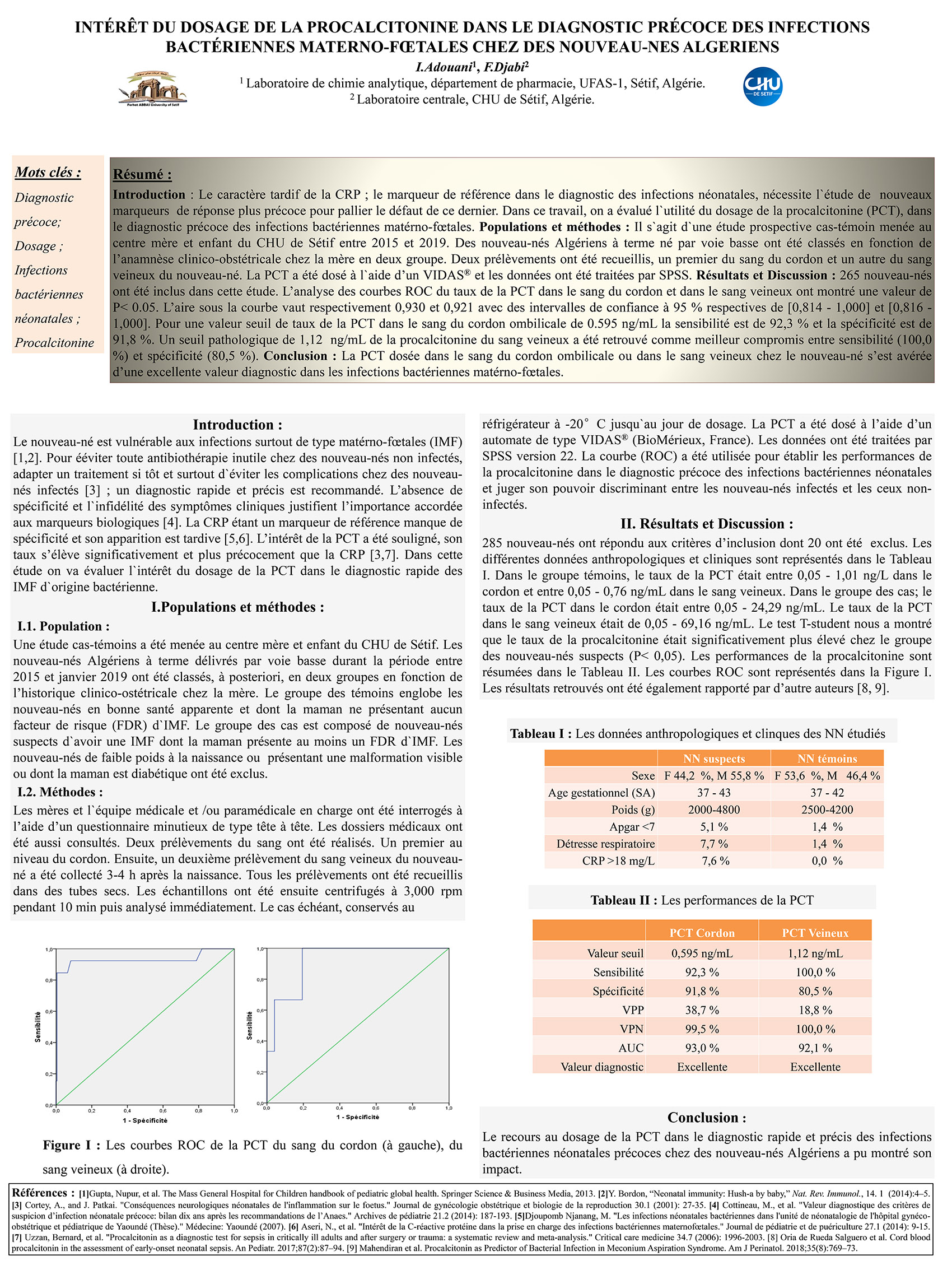 P21 : INTÉRÊT DU DOSAGE DE LA PROCALCITONINE DANS LE DIAGNOSTIC PRÉCOCE DES INFECTIONS BACTÉRIENNES MATERNO-FŒTALES CHEZ DES NOUVEAU-NES ALGERIENS