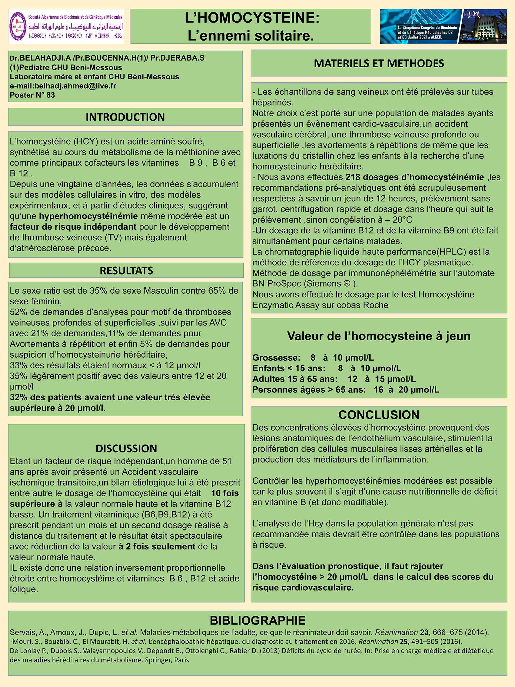 P83 : L’HOMOCYSTEINE: L’ennemi solitaire.