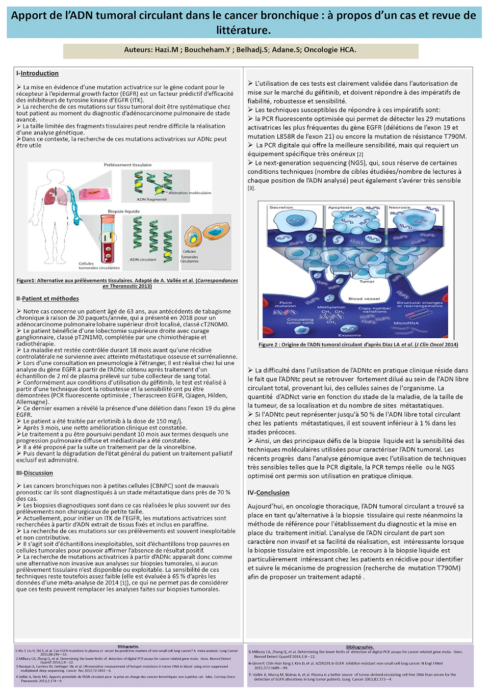 C45: Apport de l’ADN tumoral circulant dans le cancer bronchique : à propos d’un cas et revue de littérature.