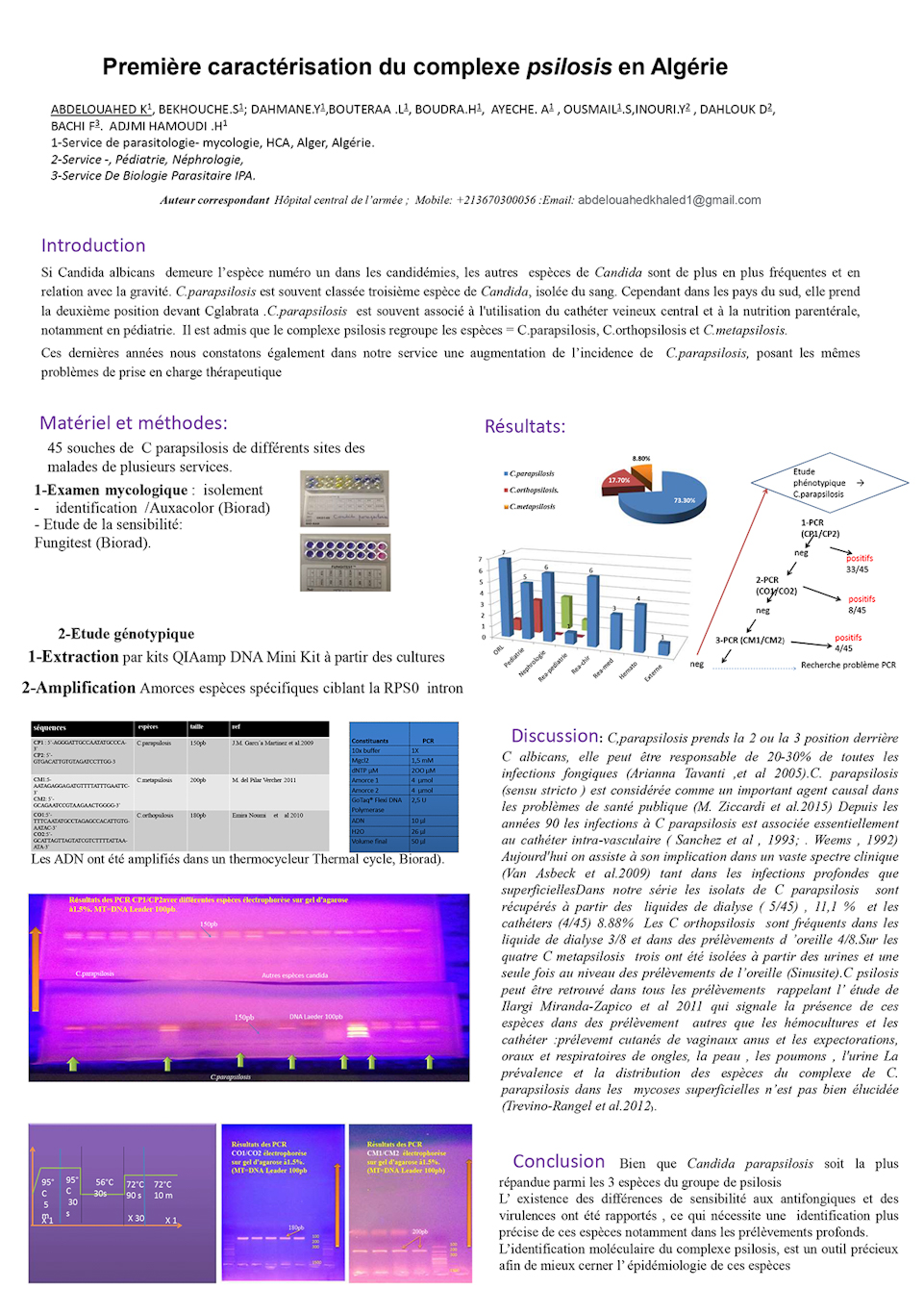 P30: Première caractérisation du complexe psilosis en Algérie