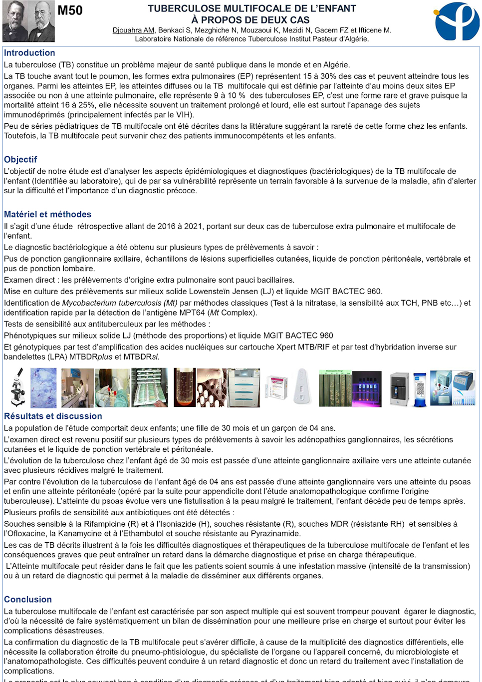 M50: TUBERCULOSE MULTIFOCALE DE L’ENFANTÀ PROPOS DE DEUX CAS