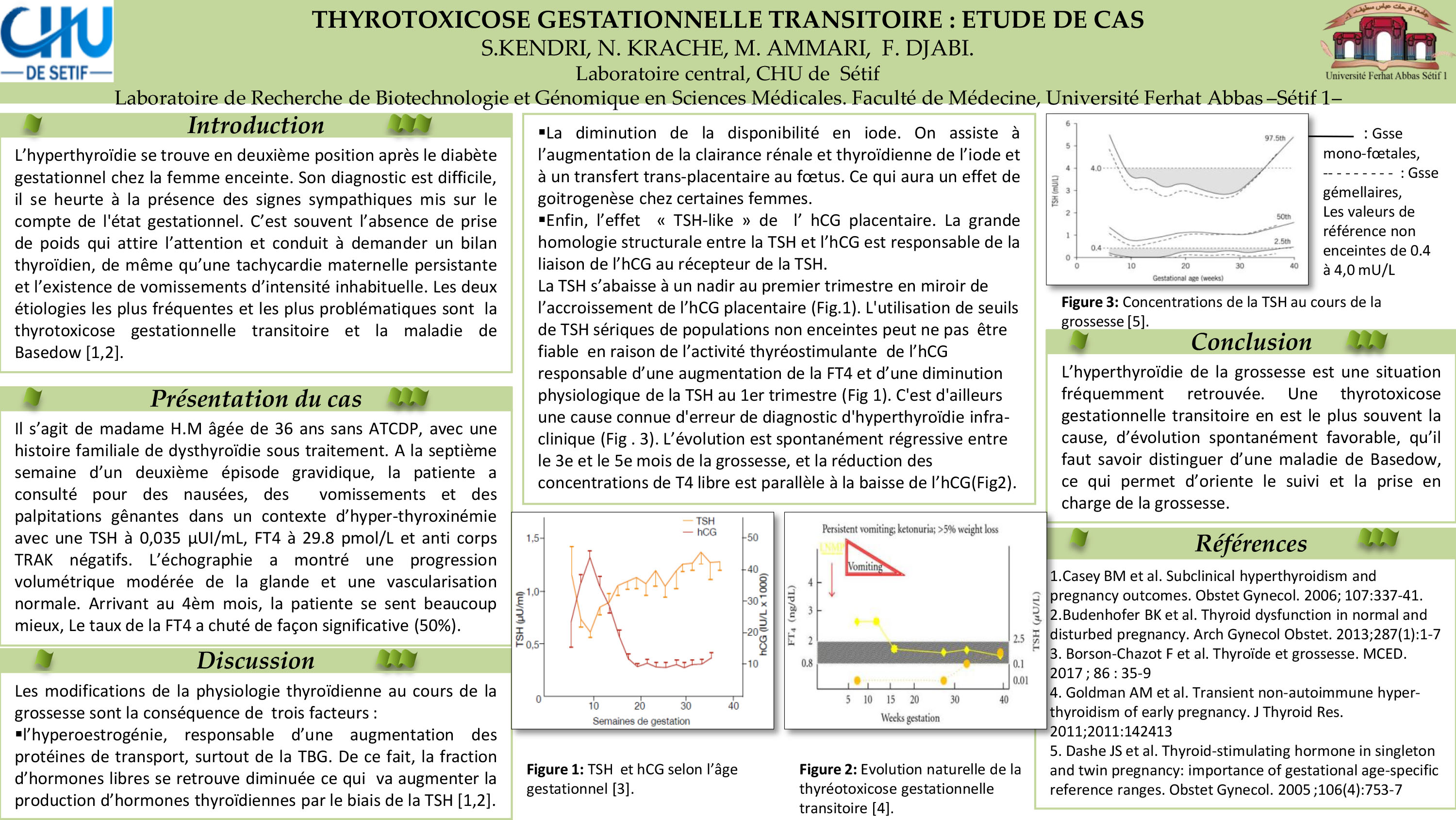 DIVERS : P150- THYROTOXICOSE GESTATIONNELLE TRANSITOIRE : ETUDE DE CAS